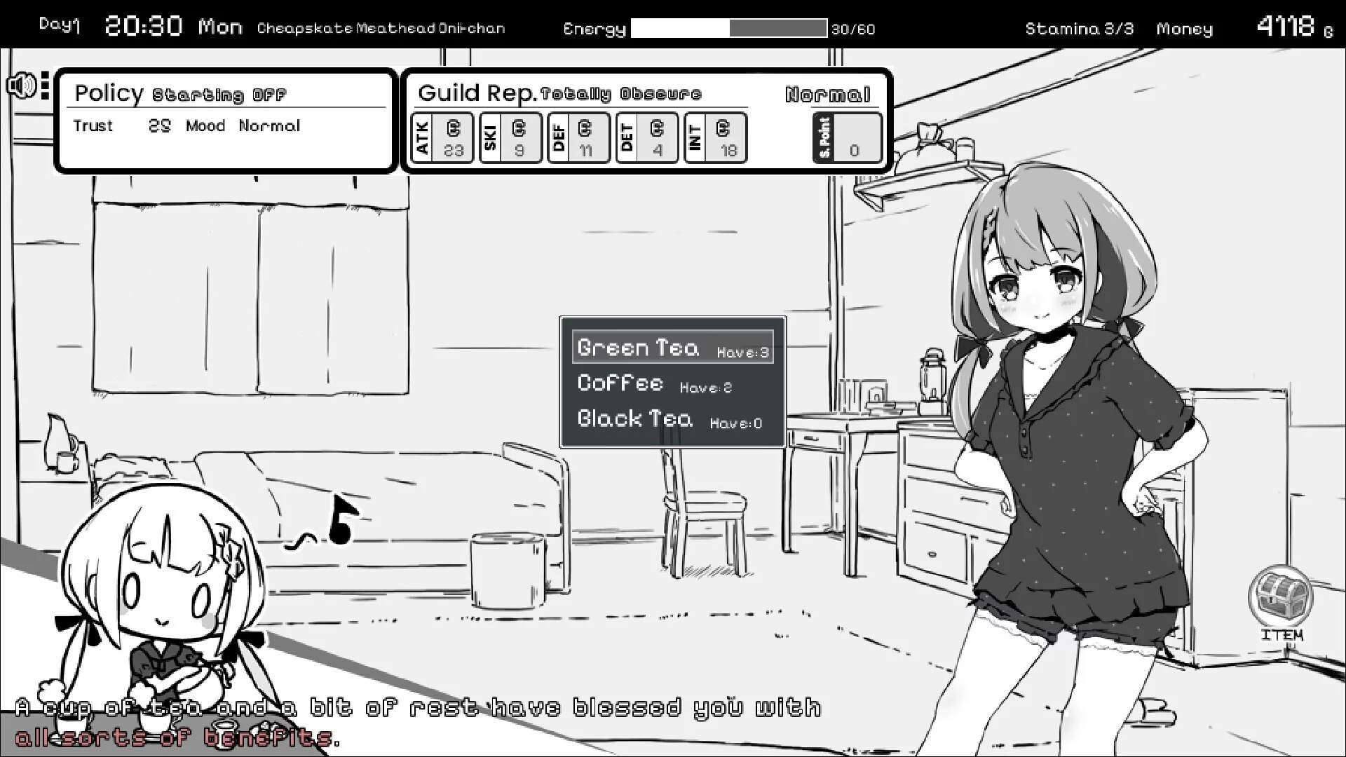 Изображение игры: Living With Sister: Monochrome Fantasy