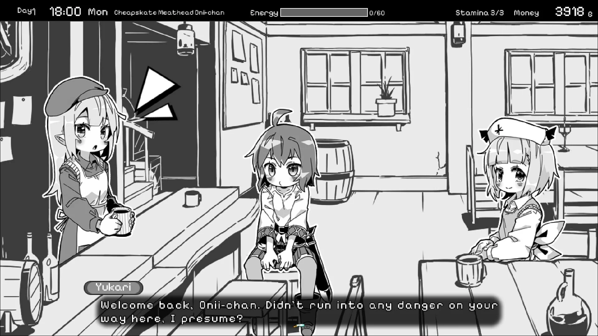 Изображение игры: Living With Sister: Monochrome Fantasy