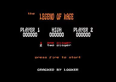 Изображение игры: The Legend of Kage (1986)