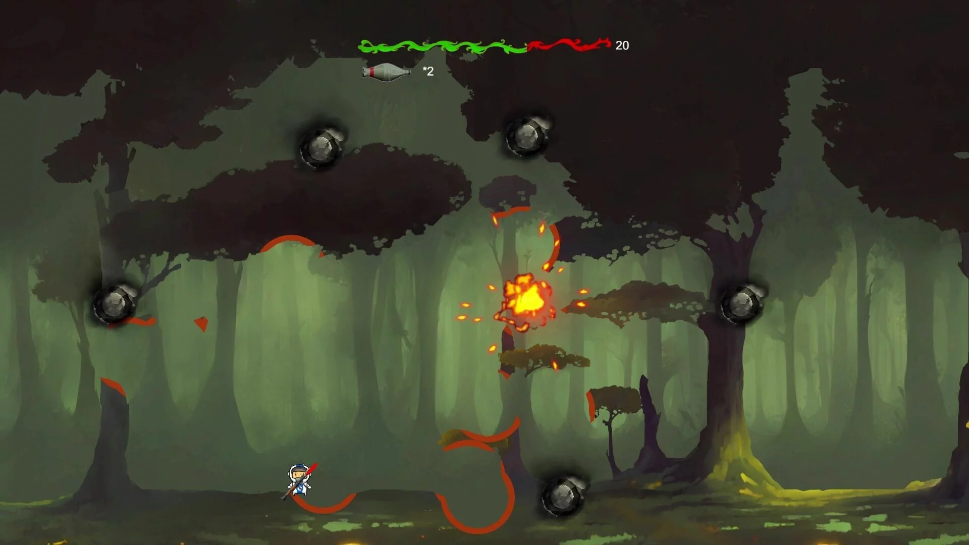 Изображение игры: Bouncing Missile