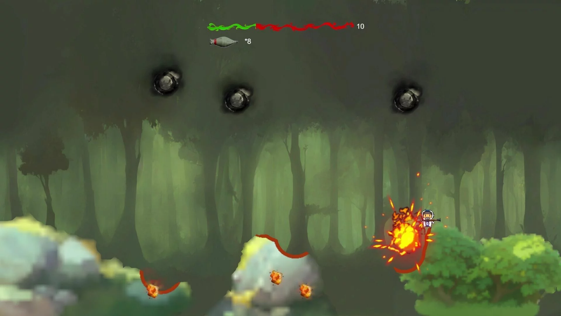 Изображение игры: Bouncing Missile