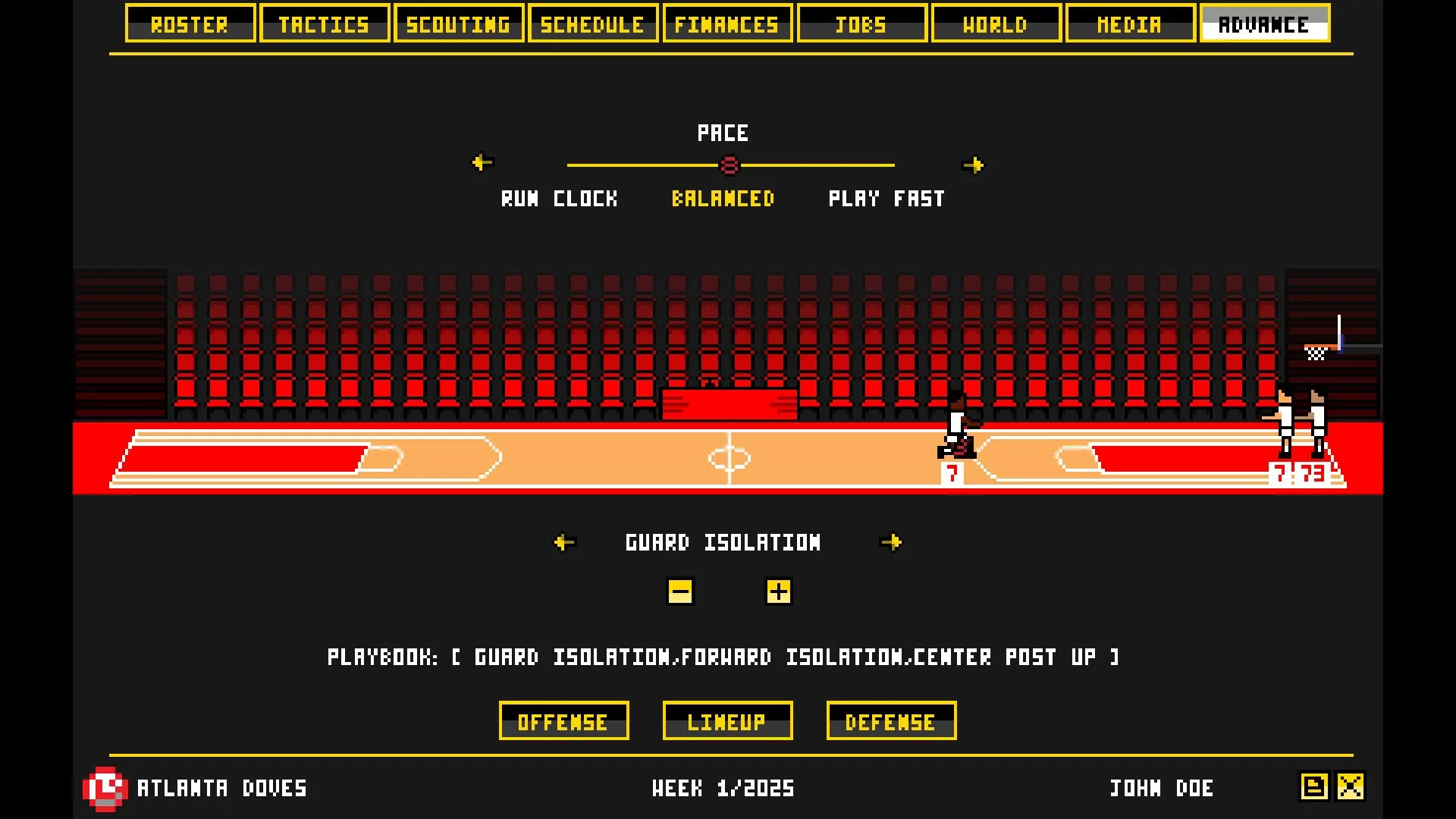Изображение игры: Retro Basketball Manager