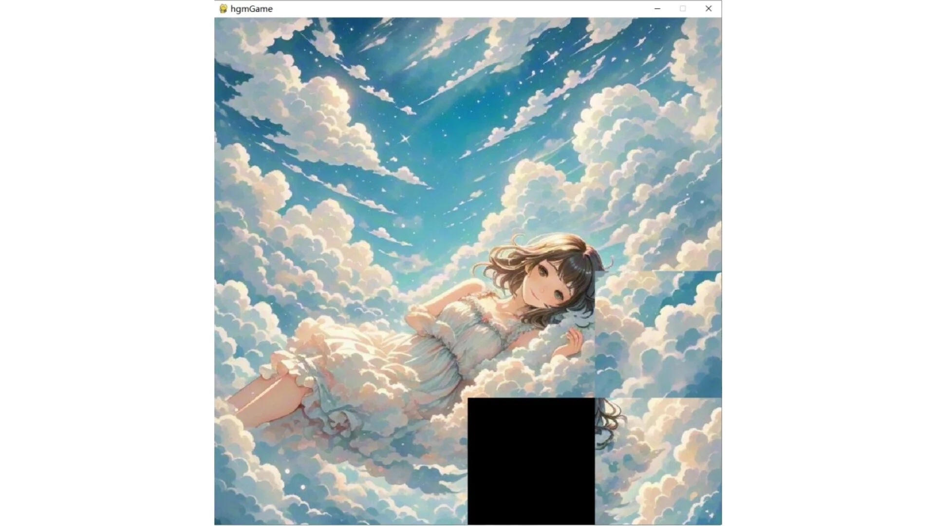 Изображение игры: The girl in the clouds