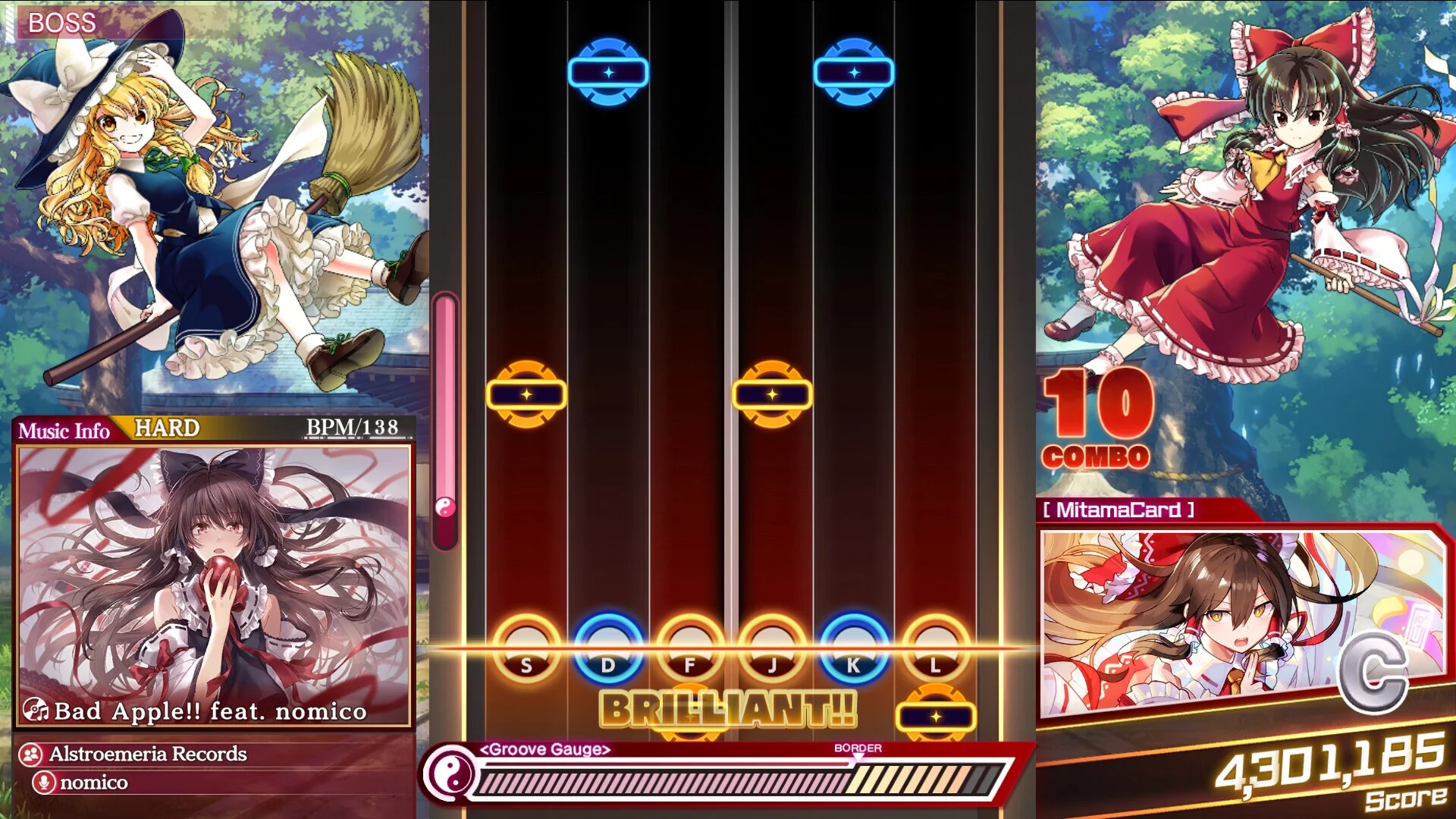 Изображение игры: Touhou Danmaku Kagura Phantasia Lost