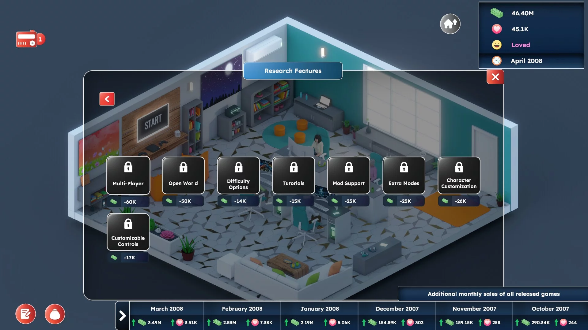Изображение игры: Game Builder Tycoon