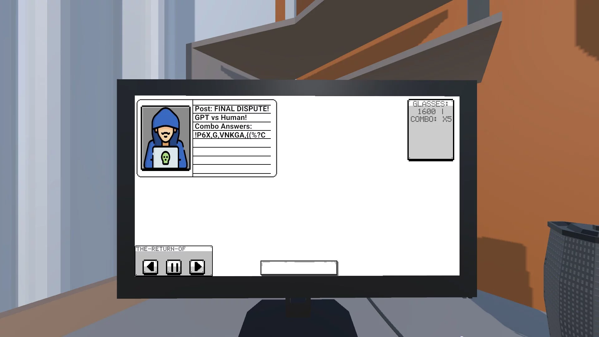 Изображение игры: Keyboard Warrior Simulator