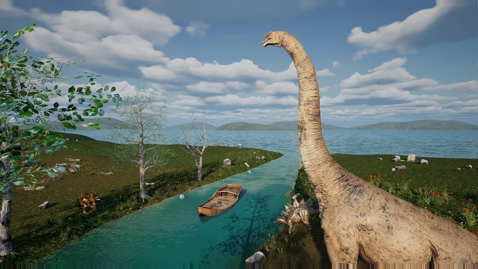 Изображение игры: Travel with dinosaurs