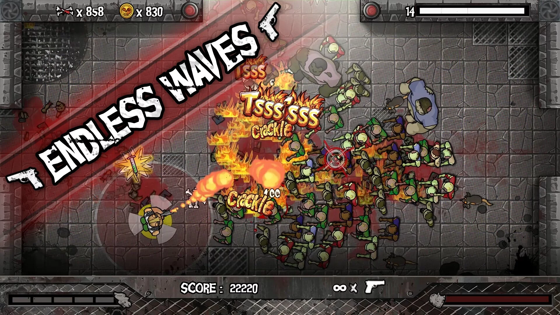 Изображение игры: Zombies Overloaded