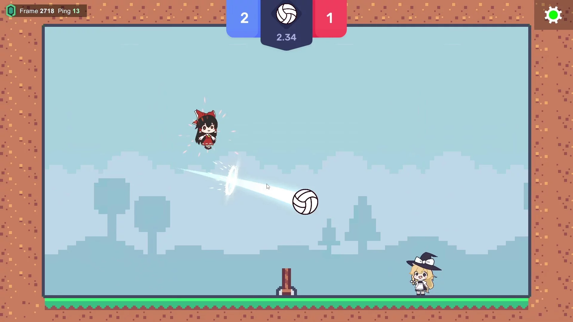 Изображение игры: Touhou Volleyball