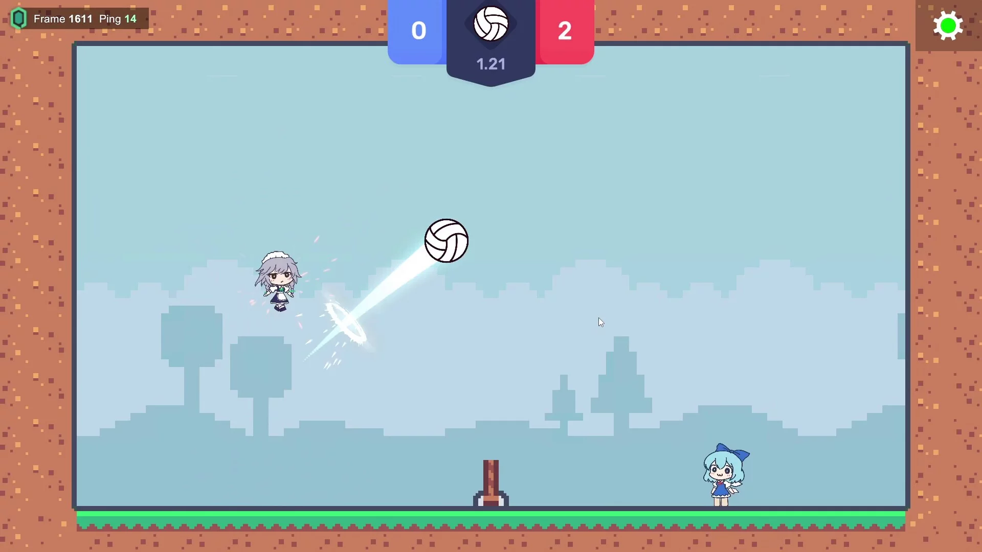 Изображение игры: Touhou Volleyball