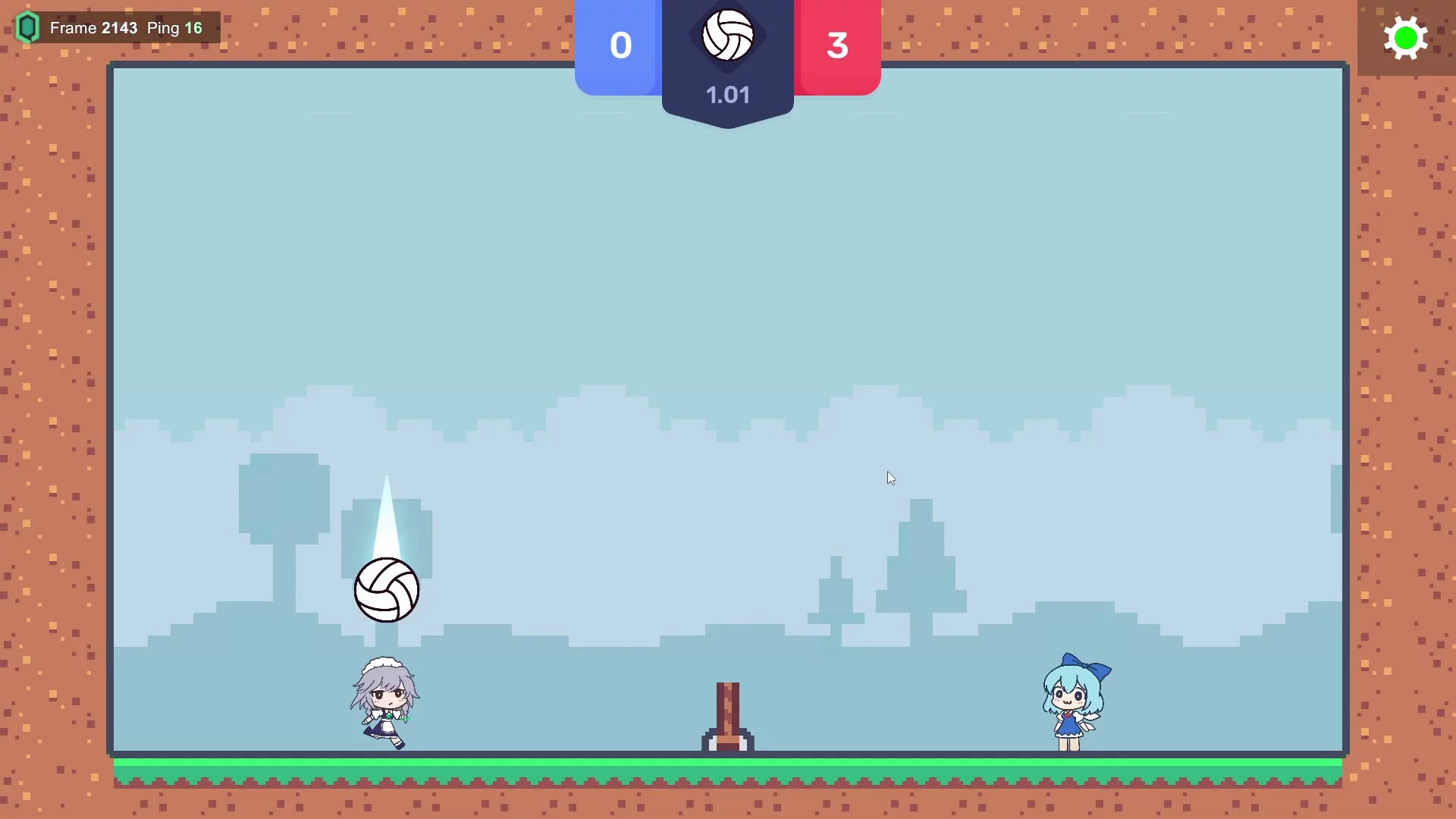 Изображение игры: Touhou Volleyball