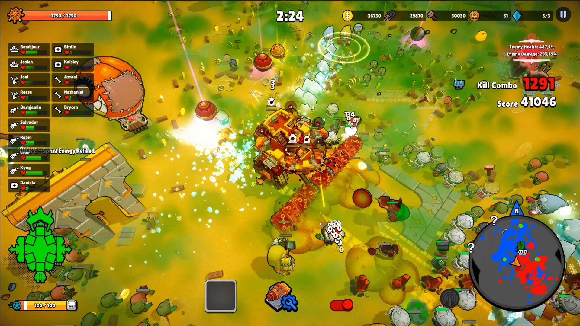 Изображение игры: Zombie Rollerz: The Last Ship