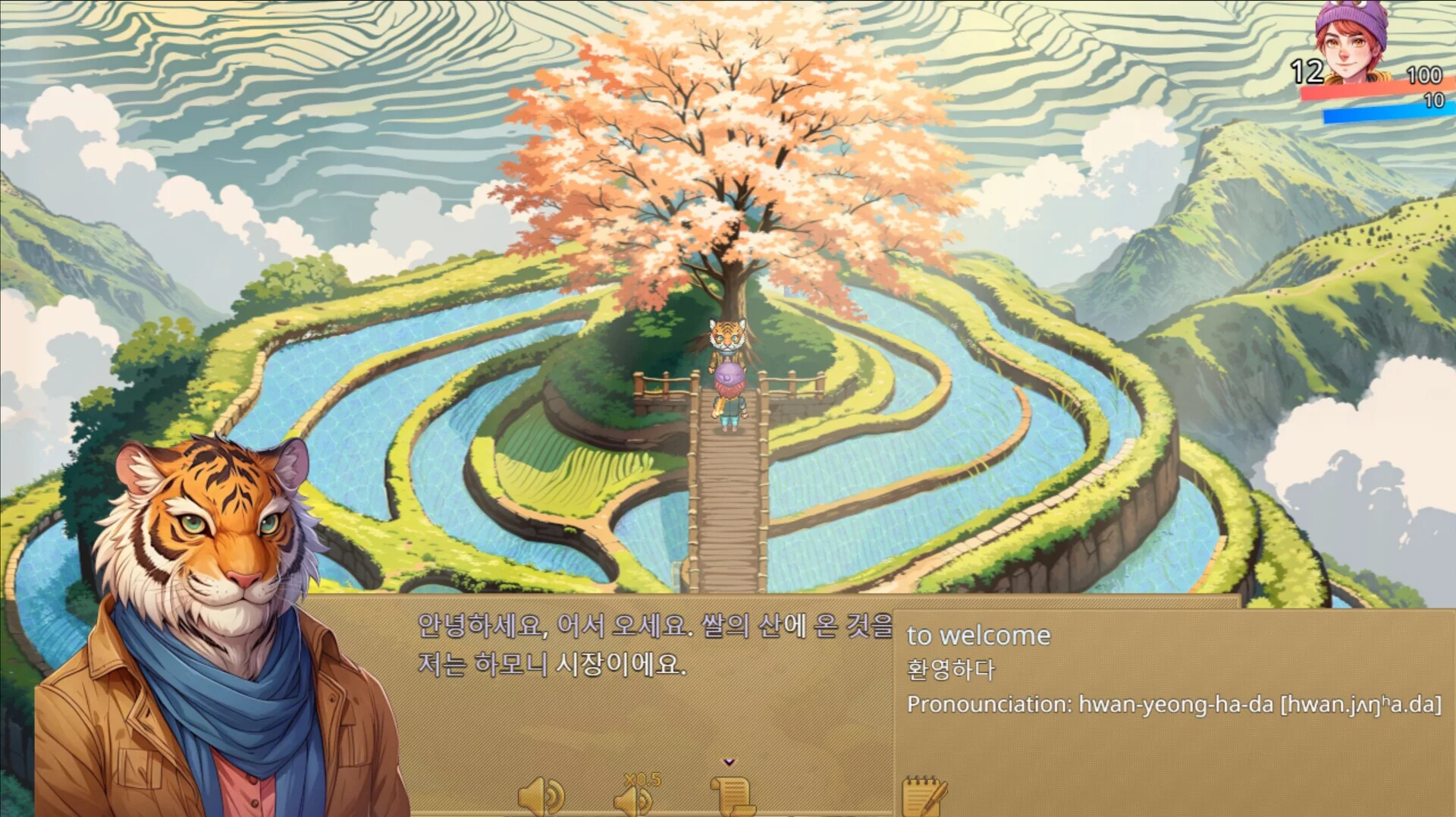 Изображение игры: WonderLang Korean