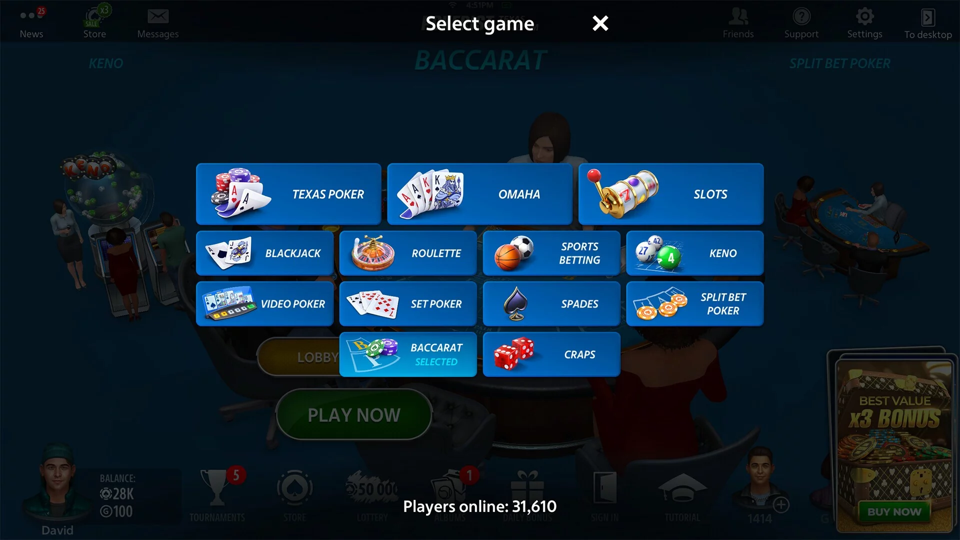Изображение игры: Baccarat Online: Baccarist