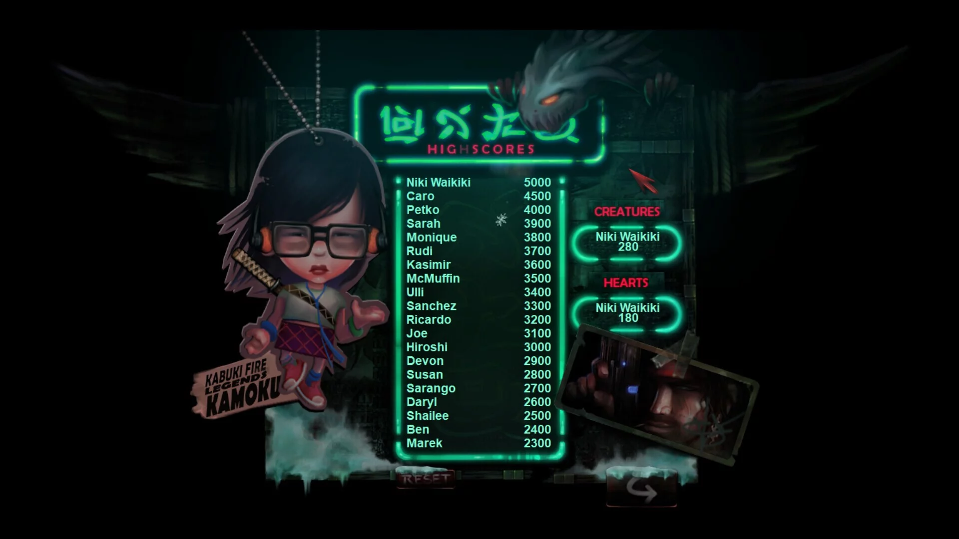 Изображение игры: KABUKI FIRE