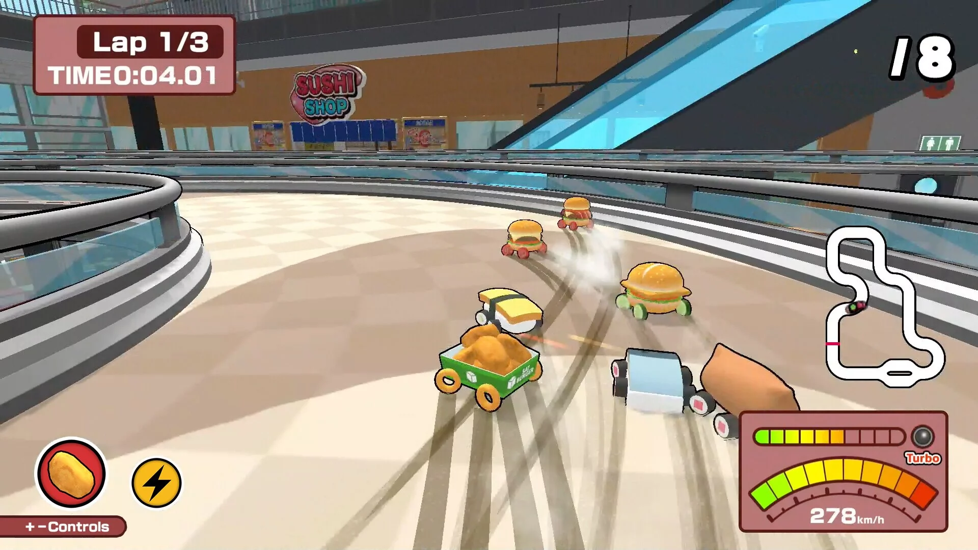 Изображение игры: SUSHI vs BURGER Race