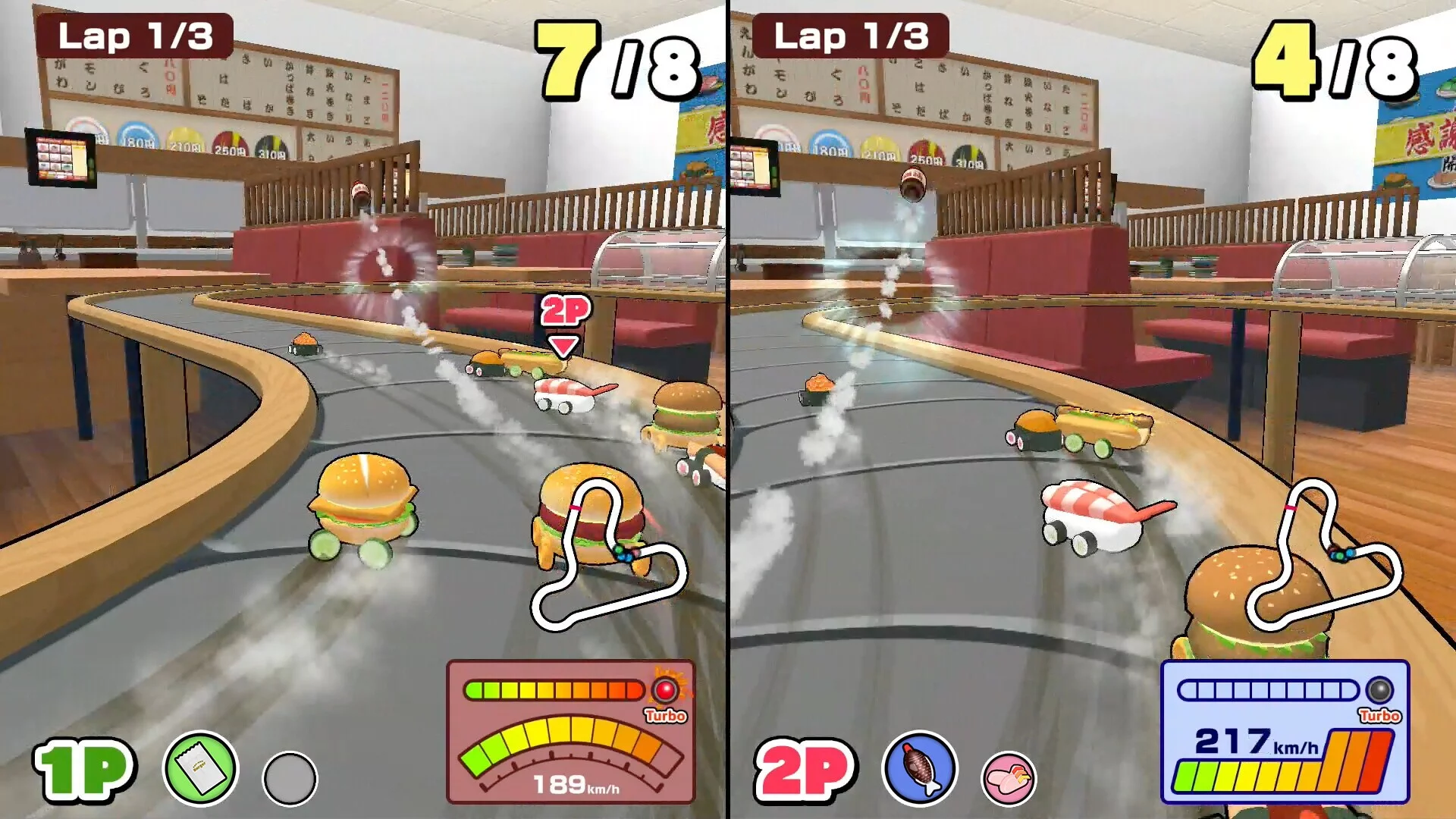 Изображение игры: SUSHI vs BURGER Race