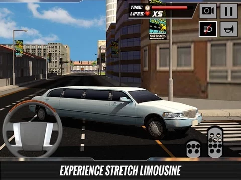 Изображение игры: Limousine Car Driver Simulator 3D – Drive the luxury limo & take the vip guests on city tour