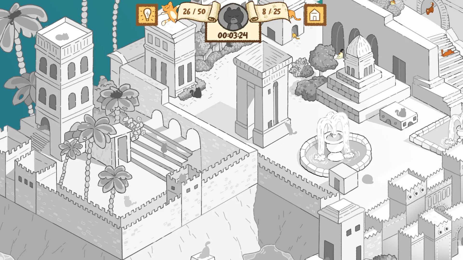 Изображение игры: Cats Visiting Historical Times