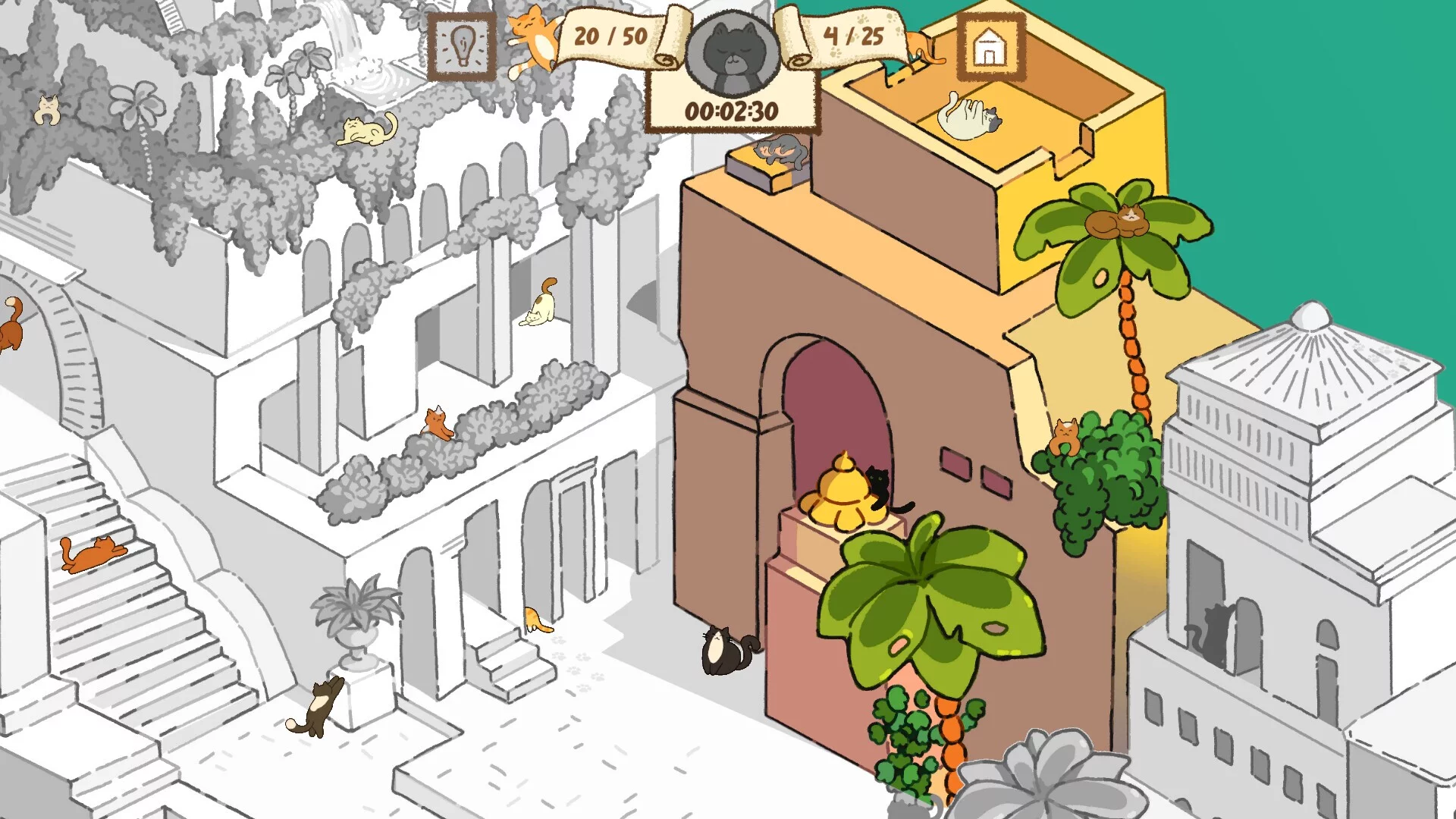 Изображение игры: Cats Visiting Historical Times