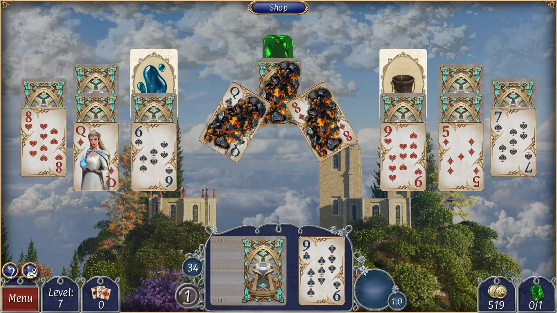 Изображение игры: Jewel Match Solitaire Fantasy - Collector's Edition
