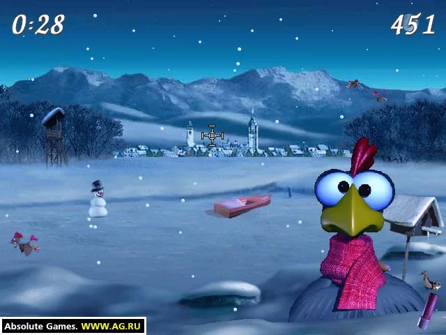 Изображение игры: Moorhuhn: Winter Edition