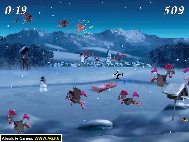 Изображение игры: Moorhuhn: Winter Edition