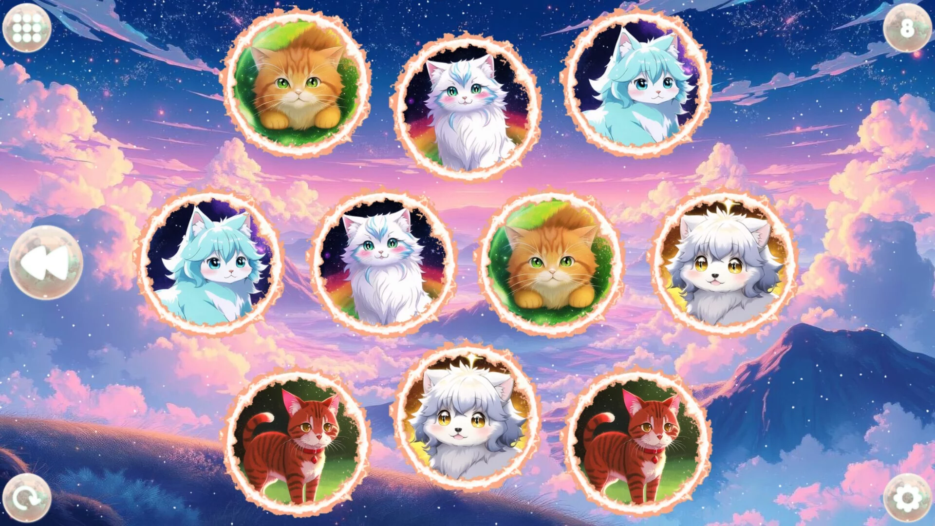 Изображение игры: Anime Dream Match: Cats