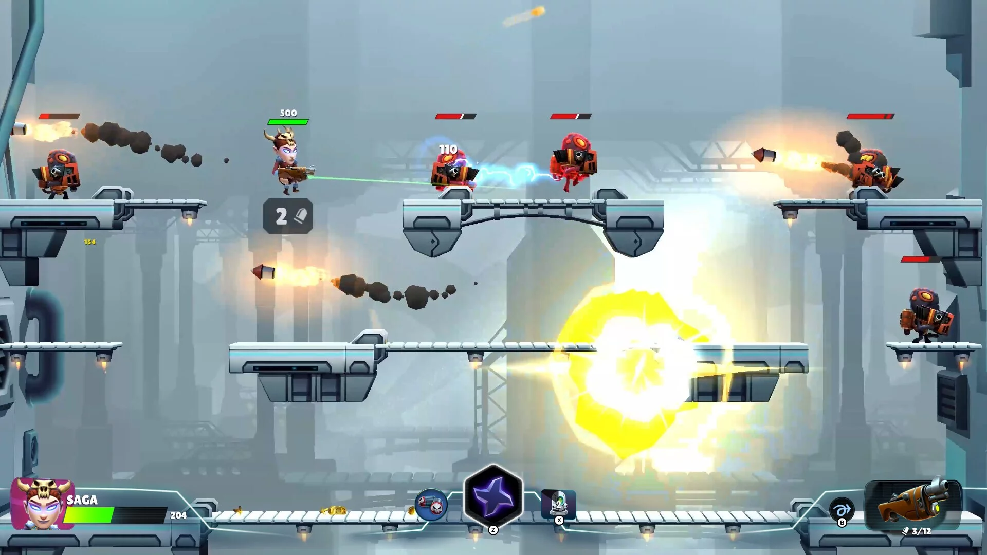 Изображение игры: Autogun Heroes: Supercharged