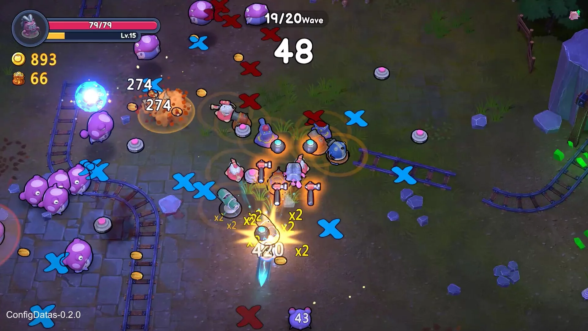 Изображение игры: Supercat Survivors: Meow or Die