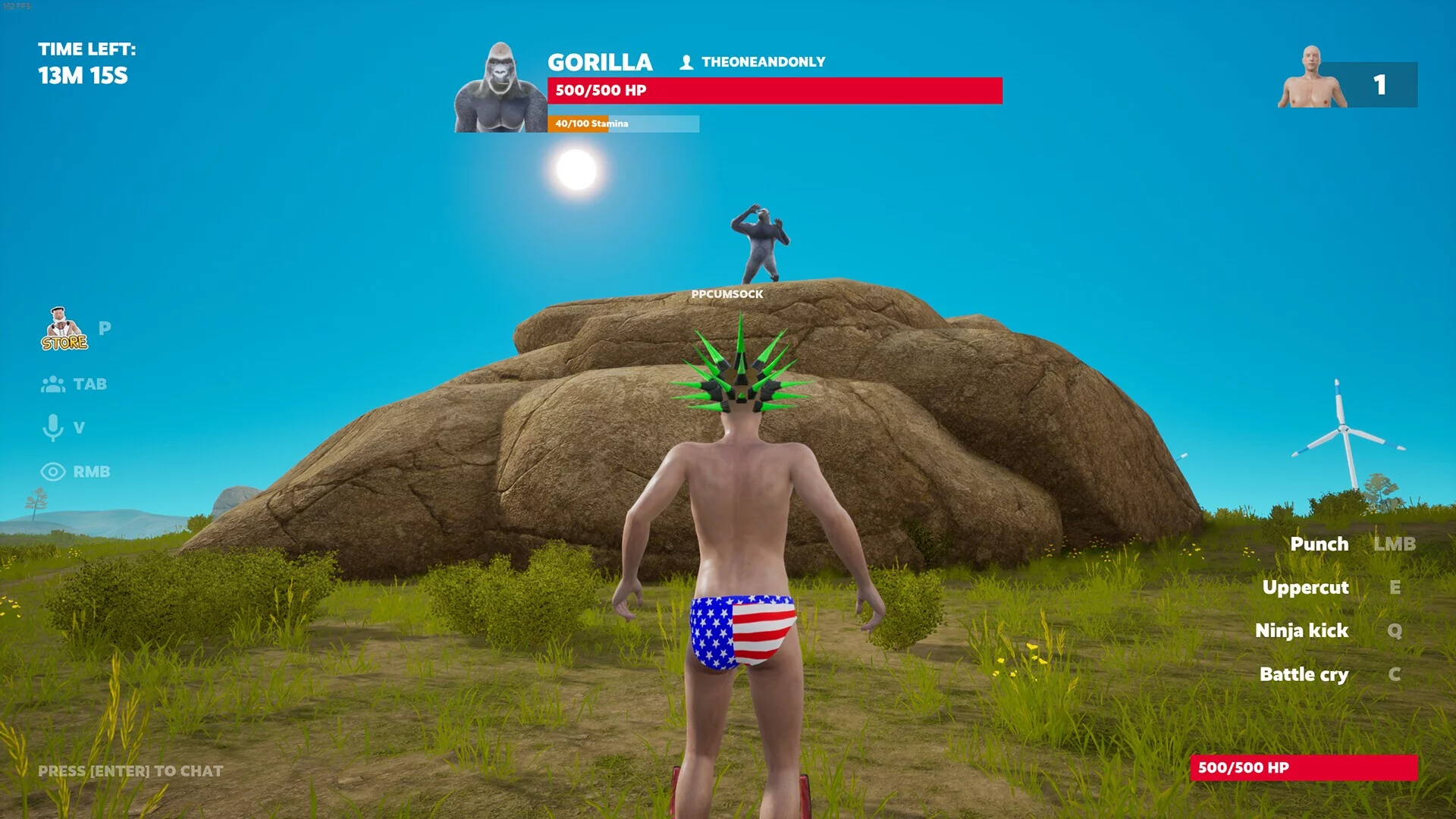 Изображение игры: 100 Men vs 1 Gorilla