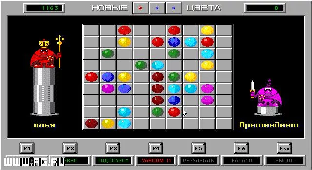 Изображение игры: Color Lines (1992)