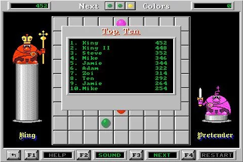 Изображение игры: Color Lines (1992)