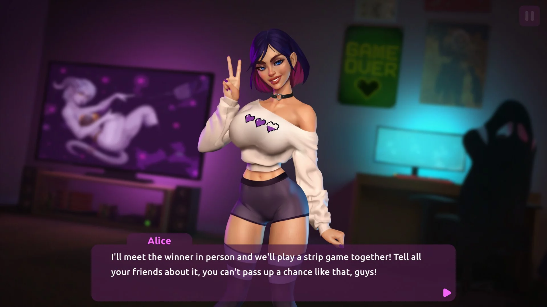 Изображение игры: Dream Girlfriend: Twitch Thot 18+ 💜