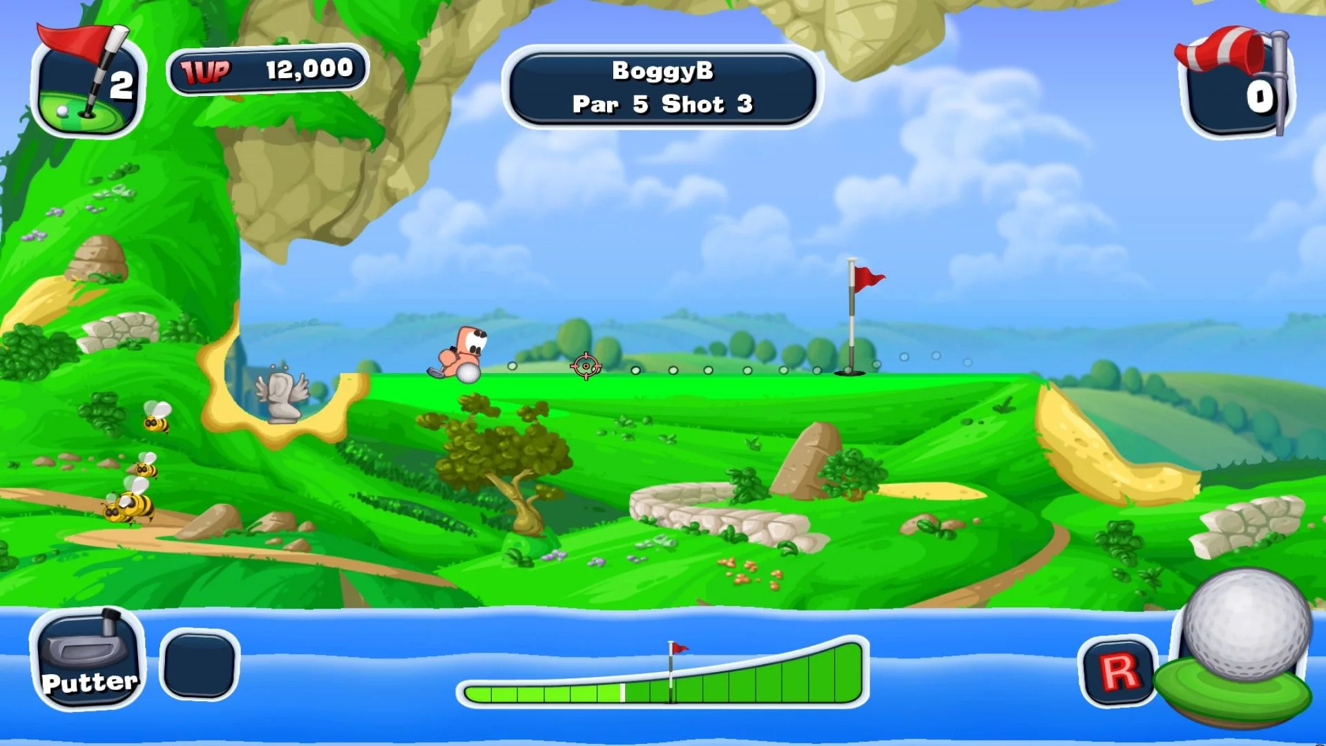 Изображение игры: Worms Crazy Golf