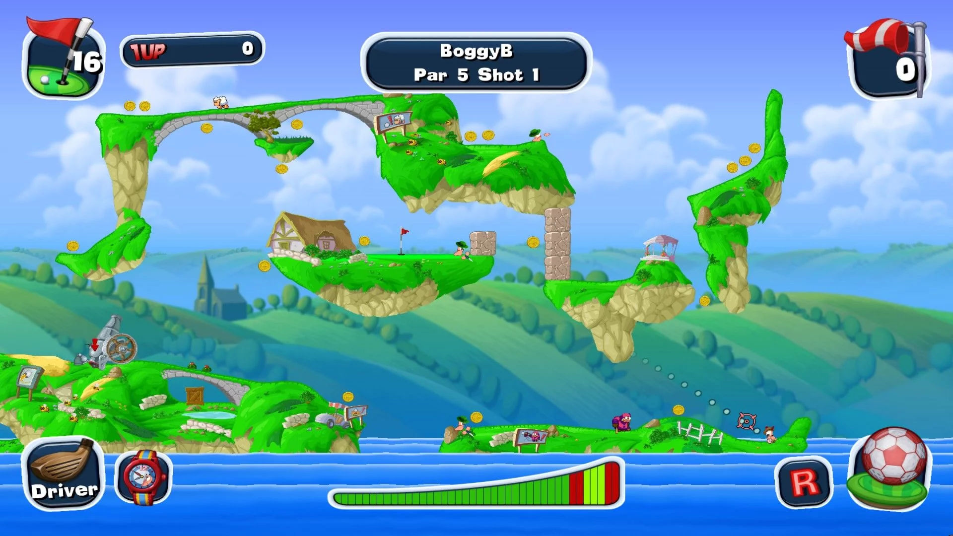 Изображение игры: Worms Crazy Golf