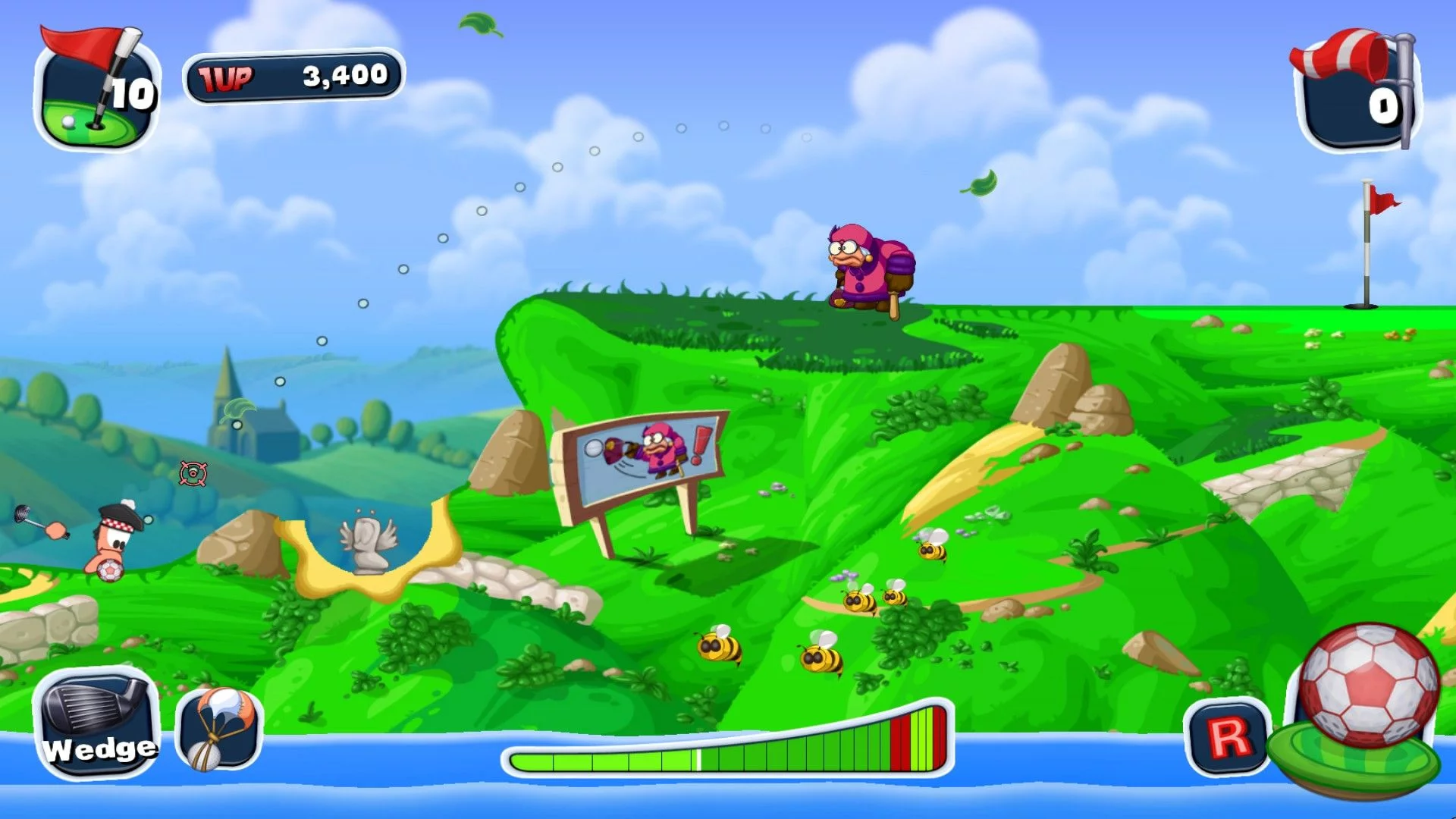 Изображение игры: Worms Crazy Golf