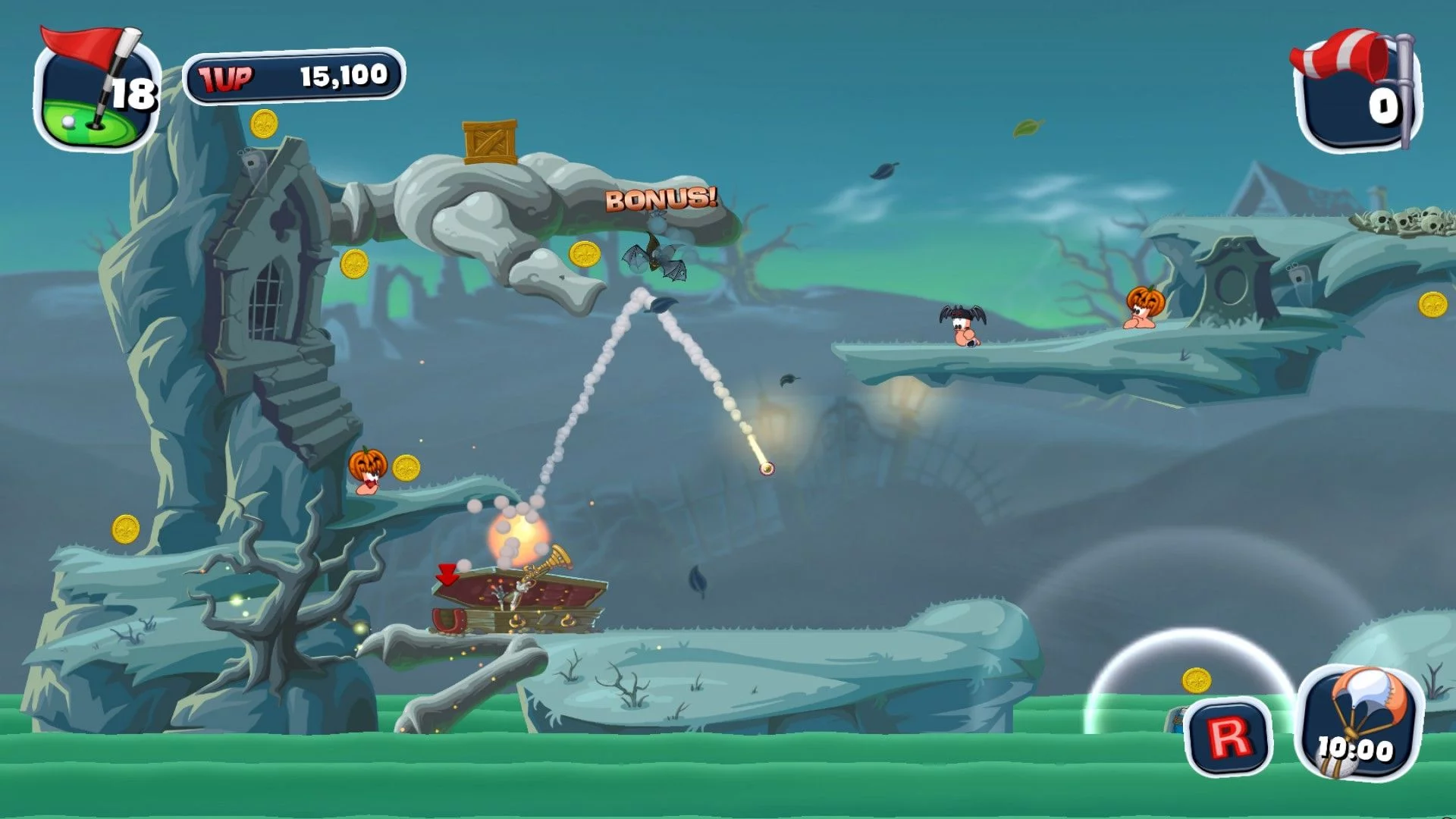 Изображение игры: Worms Crazy Golf