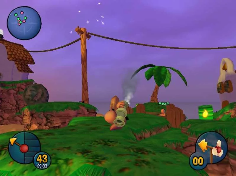 Изображение игры: Worms 3D