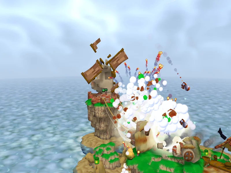 Изображение игры: Worms 3D