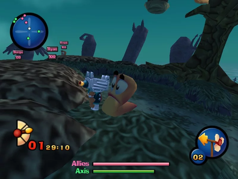 Изображение игры: Worms 3D