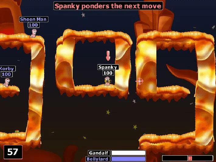 Изображение игры: Worms 2
