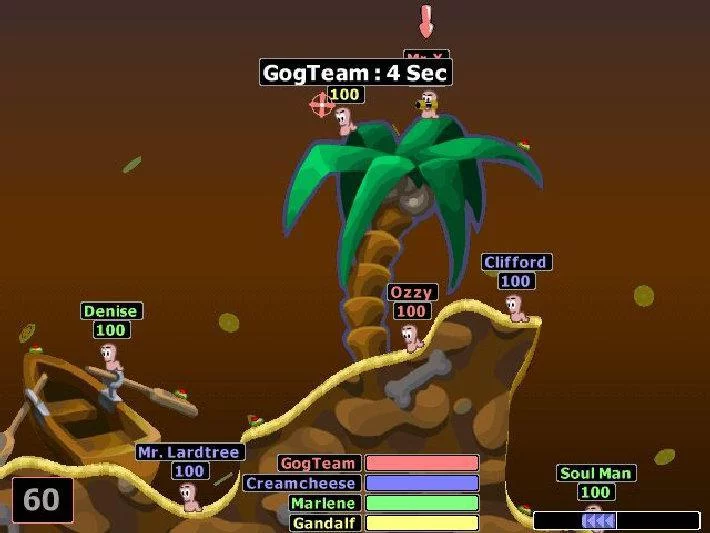 Изображение игры: Worms 2