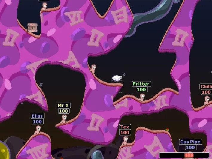 Изображение игры: Worms 2