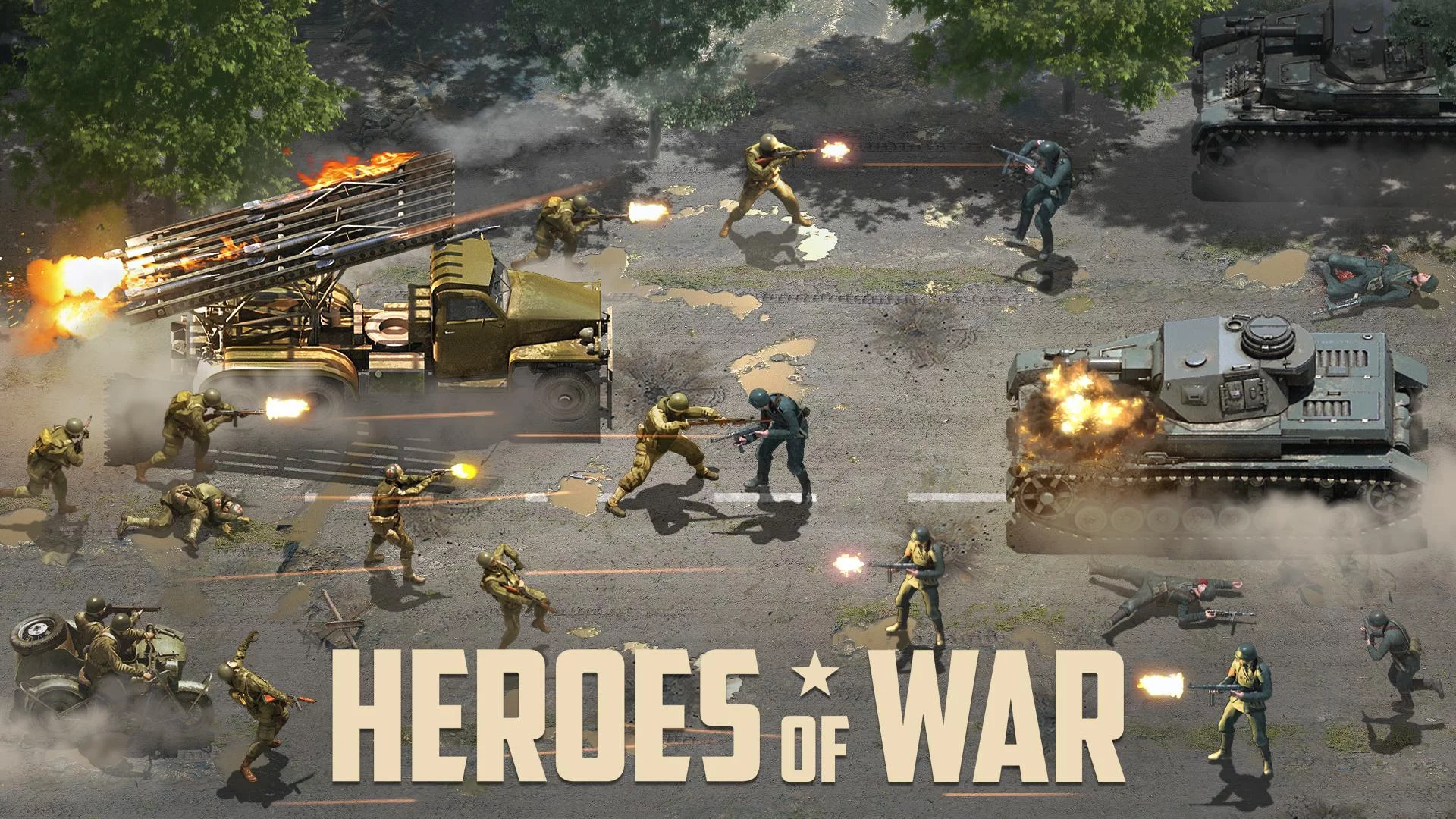 Изображение игры: Heroes of War: стратегии,война