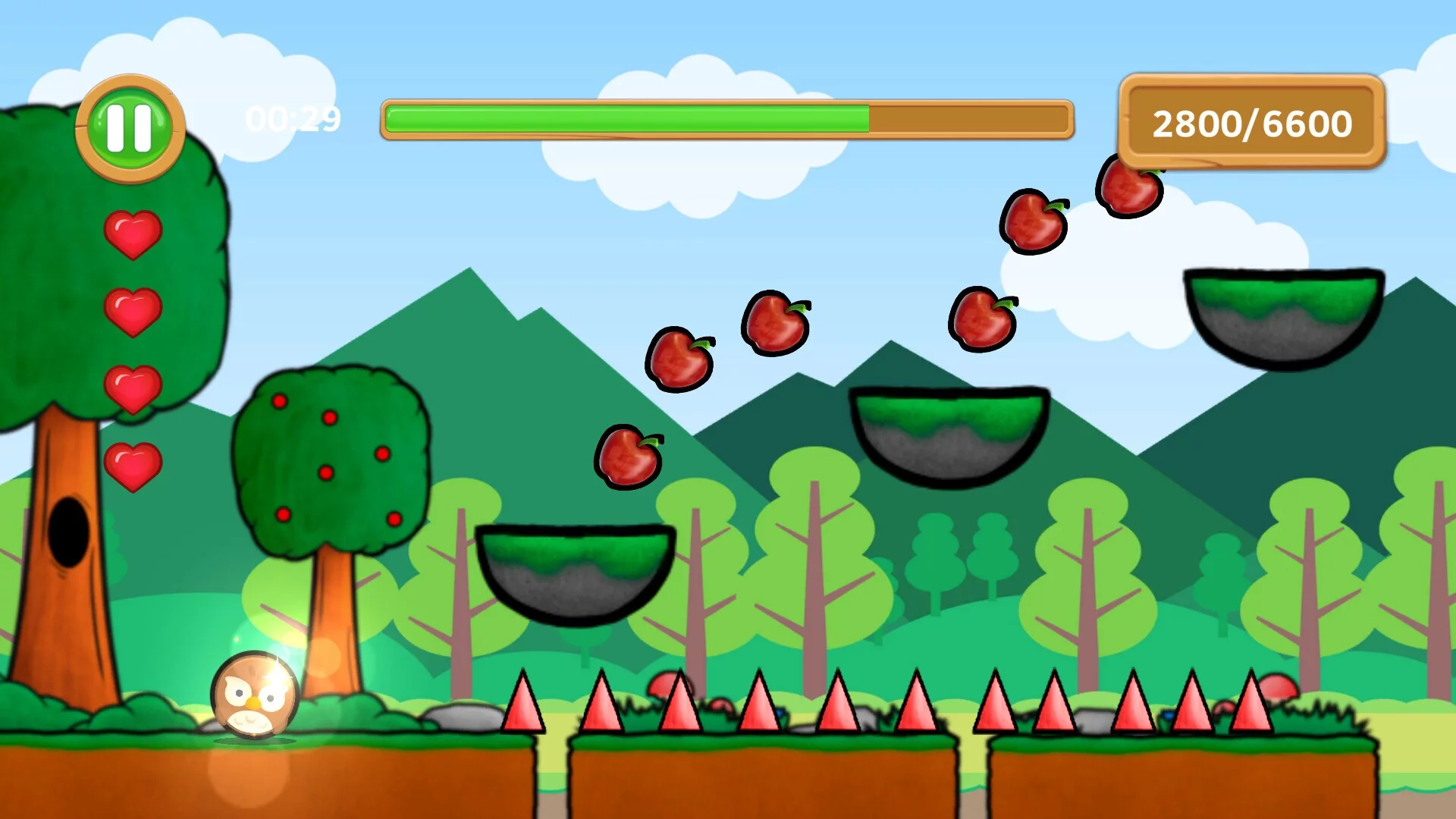 Изображение игры: Owl Bounce