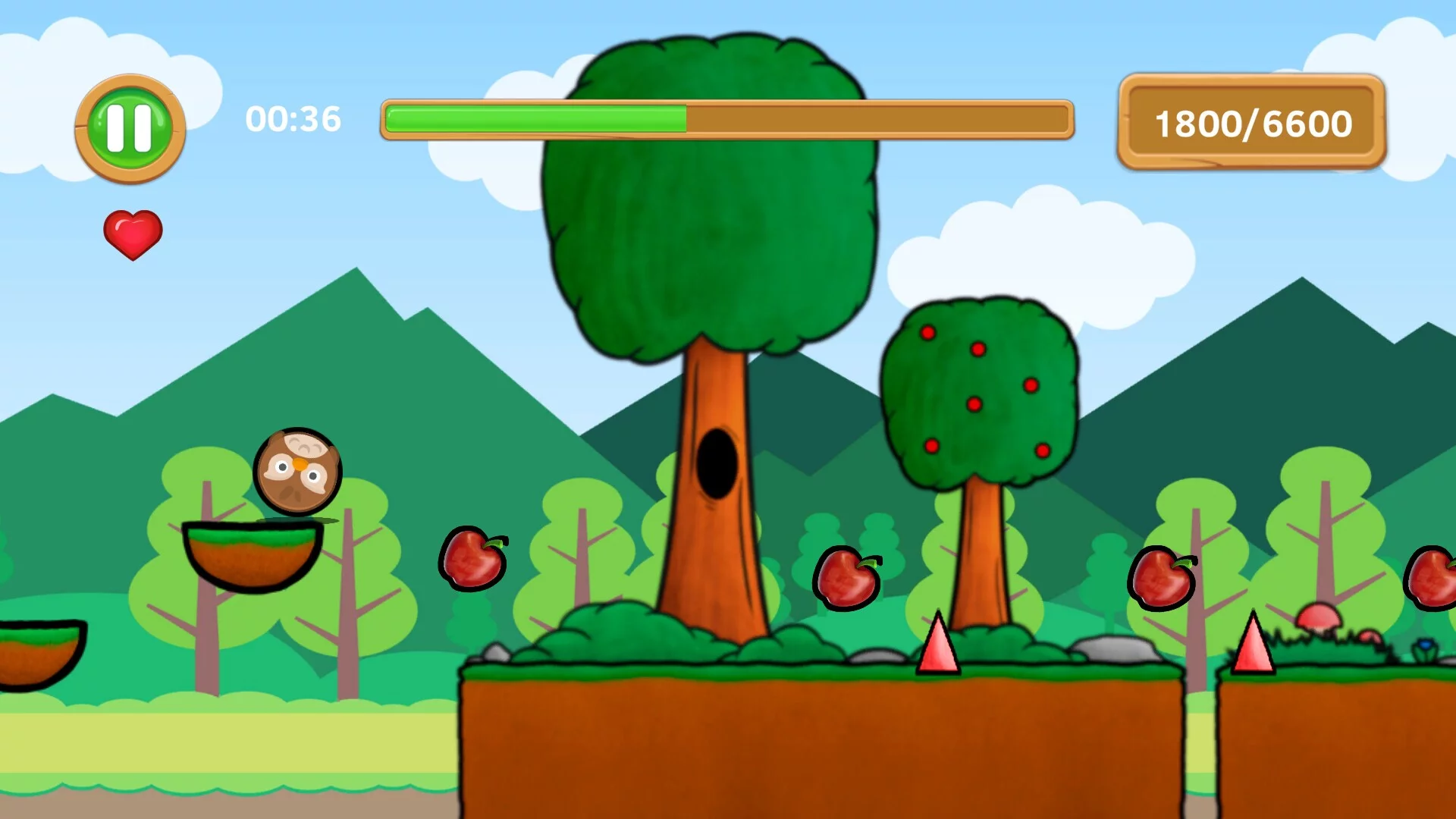 Изображение игры: Owl Bounce