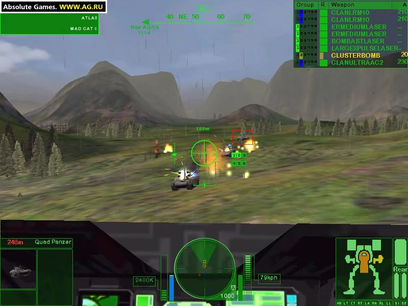 Изображение игры: MechWarrior 4: Black Knight