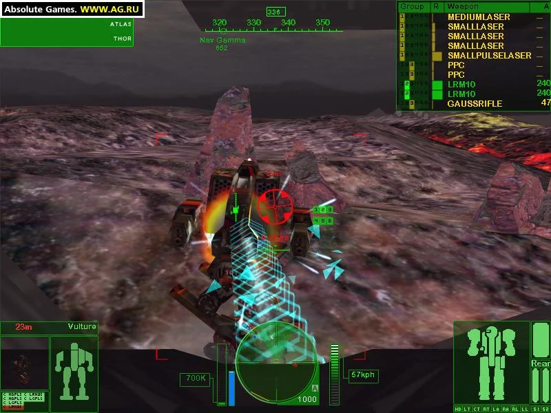 Изображение игры: MechWarrior 4: Black Knight