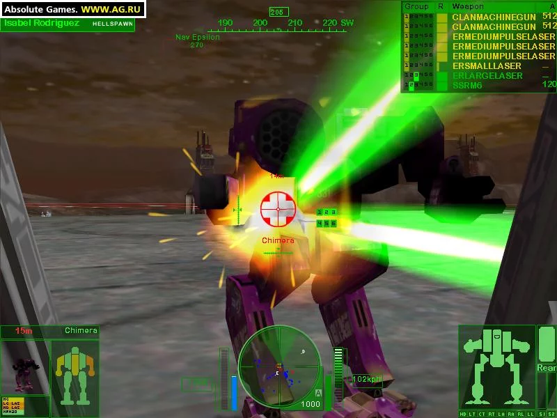 Изображение игры: MechWarrior 4: Black Knight